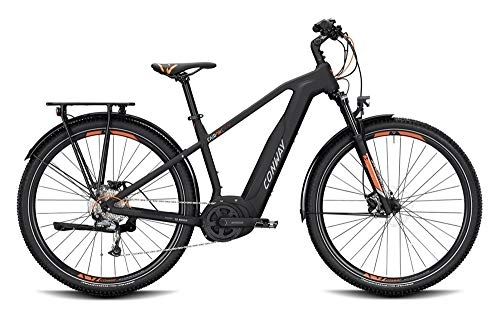 Elektrofahrräder : ConWay Cairon C 229 SE Herren E-Bike 500Wh E-Mountainbike Elektrofahrrad Black matt / orange 2020 RH 45 cm / 29 Zoll