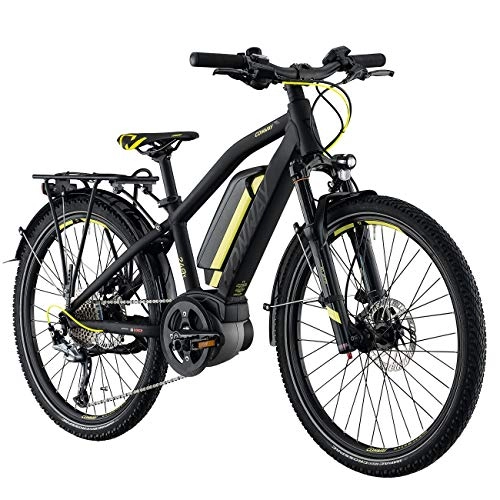 Elektrofahrräder : Conway EMC 240 Diamant 24 Zoll E-Bike fr Kinder, MTB Mountainbike
