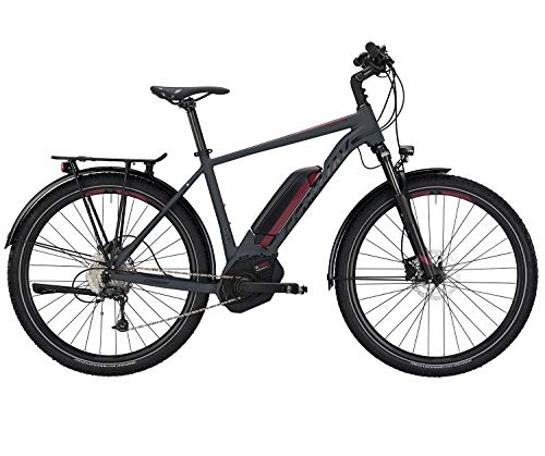 Elektrofahrräder : Conway EMC 427 E-Bike 27, 5" Mountainbike Grau-Rot-Matt Mod. 2019 (L / 52cm)