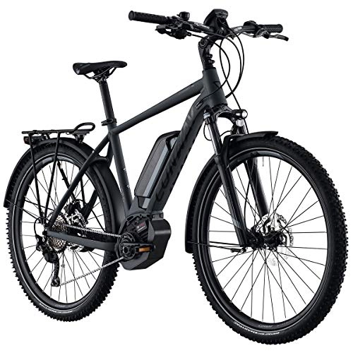 Elektrofahrräder : Conway EMC 627 E-Bike Mountainbike Mod. 2019 Schwarz-Grau (M / 48cm)