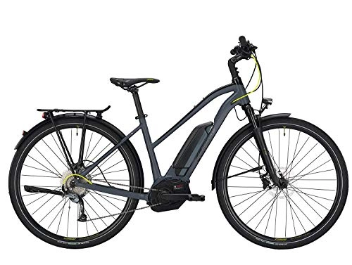 Elektrofahrräder : Conway ETS 200 SE Trapez Trekking E-Bike, 28 Zoll Grau-Gelb, Modell 2019 (M / 52cm Rahmen)