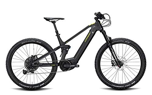 Elektrofahrräder : ConWay Xyron 327 Herren E-Bike 625Wh Fully E-Mountainbike Elektrofahrrad Black matt / Shadow Grey 2020 RH 43 cm / 27, 5 Zoll