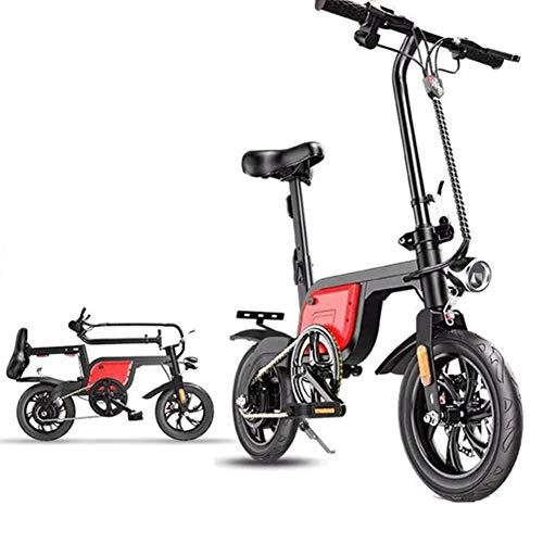 Elektrofahrräder : CXYDP Elektro-Fahrrad, Folding Elektro-Bikes Mit 250W 36V 4.8AH Lithium-Ionen-Batterie E-Fahrrad Für Outdoor Radfahren Trainieren Reise Und Pendel, Rot