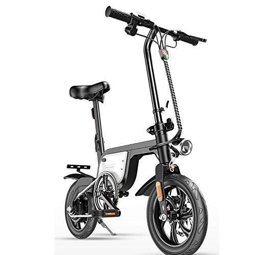 Elektrofahrräder : CXYDP Elektro-Fahrrad, Folding Elektro-Bikes Mit 250W 36V 4.8AH Lithium-Ionen-Batterie E-Fahrrad Für Outdoor Radfahren Trainieren Reise Und Pendel, Weiß