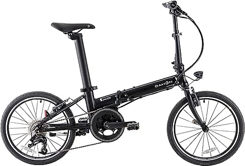 Elektrofahrräder : Dahon Unisex Fahrrad Unio E20 E-Bike, 9-Gang 20", Schwarz, 11318