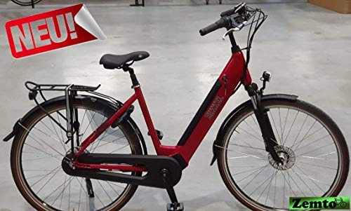 Elektrofahrräder : Damen Elektrofahrrad Bikkel Lux 7 Gang rot mit 603WH Accu !!