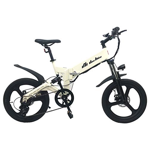 Elektrofahrräder : DAS.BIKE DB-20080 WEIß 20 Zoll ALU E-Bike Faltbike Faltfahrrad Citycruser