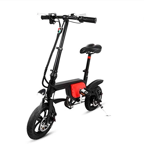 Elektrofahrräder : DBSCD 250W faltendes elektrisches Fahrrad, 36V Lithium-Batterie-Erwachsener Minitretroller 14-Zoll-tragende 120KG-Bremsweg-Pendler-Roller trocknen 2M, Machen 3M, 20~40KM nass