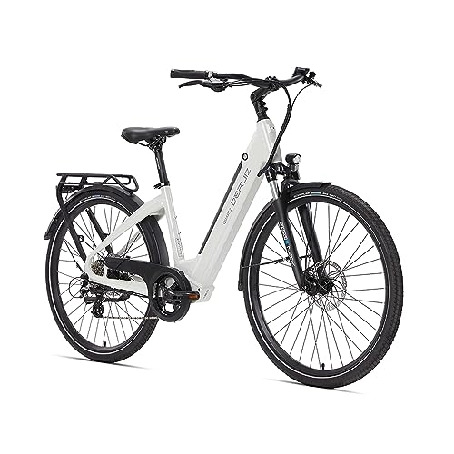 Elektrofahrräder : DERUIZ E-Bike 28 Zoll Elektrofahrrad Alu mit 7-Gang Shimano Nabenschaltung, Quartz Pedelec Citybike, Heckmotor 250W und DownTube 644Wh, 48V Lithium-Ionen-Akku