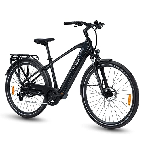 Elektrofahrräder : DERUIZ E-Bike Elektrofahrrad Herren Citybike 250W BAFANG Motor, Elektrofahrrad 28 Zoll für Damen, Trekking Ebike Cityrad, 644Wh Batterie, bis zu 120km, 25km / h