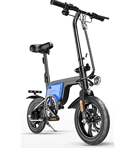 Elektrofahrräder : Dpliu-HW Elektrofahrrder Elektrofahrrad tragbare Mini Erwachsene reisebatterie Fahrrad Lithium Batterie Generation Fahren klapp elektrofahrrad (Color : C, Size : 40KM)