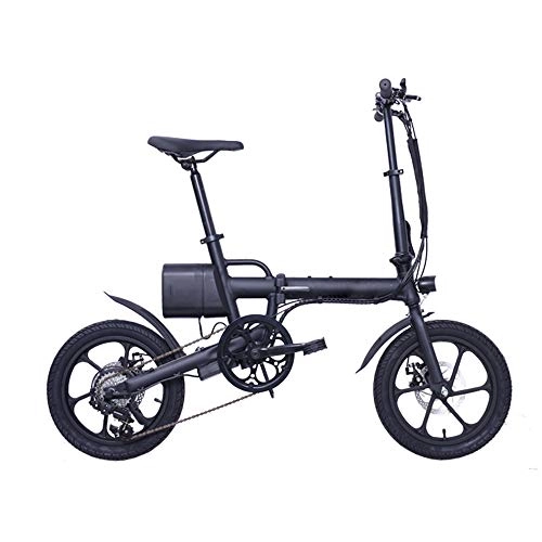 Elektrofahrräder : Dsqcai Zusammenklappbares Elektrofahrrad Aluminiumlegierung Ultraleichte tragbare Mobilitätshilfe Elektrofahrrad 16-Zoll-Lithium-Ionen-Batterie 36V7.8AH, 1