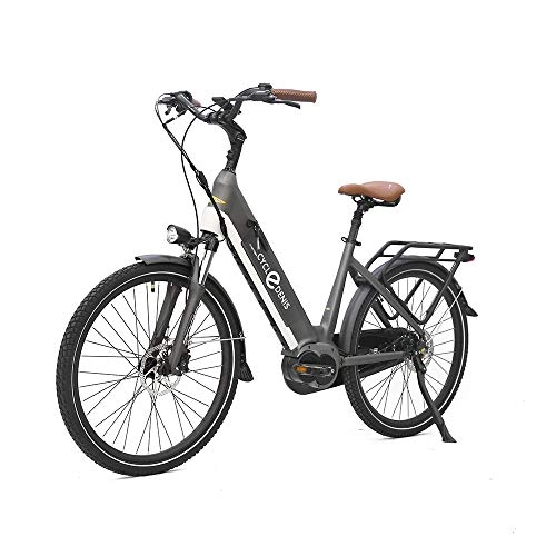 Elektrofahrräder : E-Bike 24 Zoll Elektrofahrrad, 250W Pedelec Citybike-mit 36V 13Ah Lithium-Ionen-Akk Fahrrad für Erwachsene (Grau)