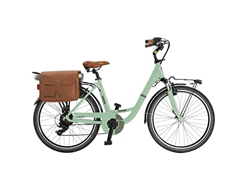 Elektrofahrräder : E-Bike Damen Elektrofahrrad Classic 26BFANG Batterie 13AP Größe 46 Grün