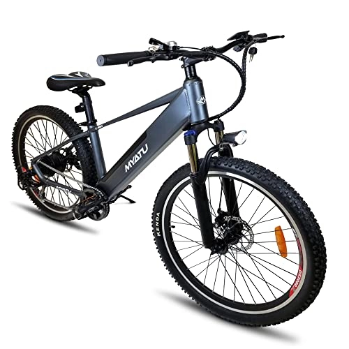 Elektrofahrräder : E Bike Elektrisches Fahrrad Erwachsene 27, 5 Zol, LCD-Display 25km / h für Pendeln, 36V / 8AH Shimano 7-Gang Mountainbike Citybike