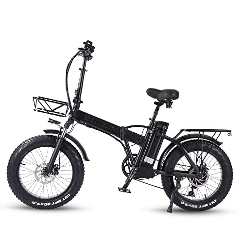 Elektrofahrräder : E-Bike Elektrisches Fahrrad, zusammenklappbar, 20 Zoll, 7 Geschwindigkeitsstufen, abnehmbarer Akku, 15 Ah