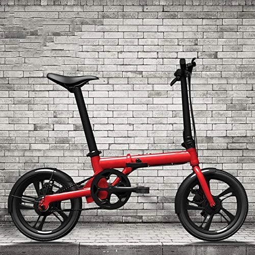 Elektrofahrräder : E-Bike Elektro Fahrrad Faltrad 25km / h 16" Aluminium Ebike 5 Gang, Vollaluminium-Scheibenbremsnabe (350W, 36V)