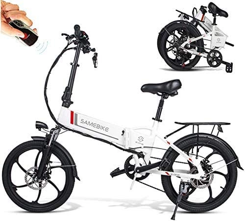 Elektrofahrräder : E-Bike Elektrofahrrad 20 Zoll Fettreifen MTB Elektrisch Fahrrad Klapprad 350 W Motor 25 km / h mit Lithium-Akku 48V 10, 4Ah Shimano 7-Gang-Schalthebel Mountainbike für Outdoor Herren Damen