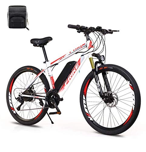 Elektrofahrräder : E-Bike Elektrofahrrad 26" für Erwachsene, EBikes Fahrräder All Terrain mit Smart LCD Display 7 Geschwindigkeit und Hocheffiziente Lithiumbatterie 36V mit 3 Fahrmodi (Weiß)