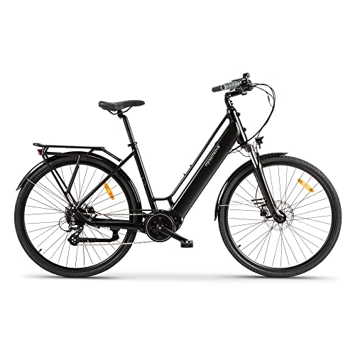 Elektrofahrräder : E-Bike Elektrofahrräder Mittelmotor 28 Zoll 250W Pedelec hydraulische Scheibenbremsen 8 Gang Cityräder für Damen