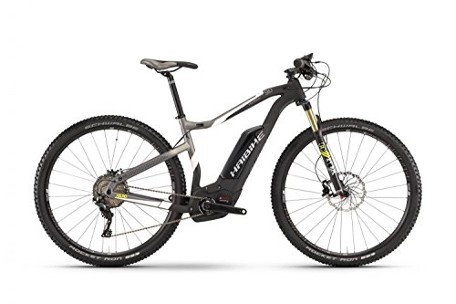 Elektrofahrräder : E-Bike Haibike XDURO HardNine Carbon 9.0 29' 11-G XT Bosch Performance CX, Rahmenhhen:45, Farben:Carbon / Wei / Lime matt