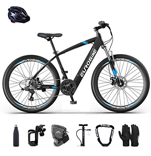 Elektrofahrräder : E-Bike klapprad Elektrofahrrad 26" für Erwachsene, Ebikes Fahrräder All Terrain 21 Geschwindigkeit und 36V / 10AHLithium Batterie (Blau)