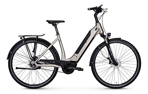 Elektrofahrräder : e-bike manufaktur 5NF Disc Shimano Alfine 8-G Continental Elektro Fahrrad 2019 (28" Wave 50cm, Cremeweiss matt)