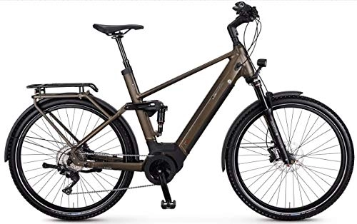 Elektrofahrräder : e-bike manufaktur TX22 Bosch Elektro Fahrrad 2020 (27.5" Damen Trapez 55cm, Goldgrün matt)