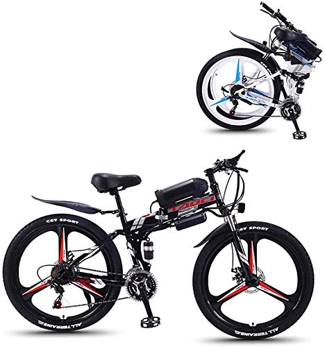Elektrofahrräder : E-Bike Mountainbike Electric Snow Bike, 26 '' Electric Mountainbike mit abnehmbarer großer Kapazität Lithium-Ionen-Batterie (36V 350W), elektrisches Fahrrad 21 Geschwindigkeitszahnrad und drei Arbeits