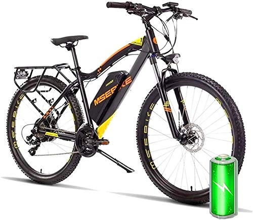 Elektrofahrräder : E-Bike Mountainbike Electric Snow Bike, elektrisches Mountainbike, 400W 26 '' Elektrisches Fahrrad mit abnehmbarer 36V 8AH / 13AH Lithium-Ion-Batterie für Erwachsene, 21-Gang-Shifter-Lithium-Batterie-