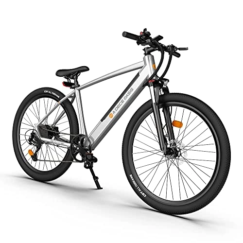 Elektrofahrräder : E-Bike Pedelec, ADO D30C Elektrofahrrad 27, 5 Zoll 250W 36V 10, 4Ah Mountainbike, Elektrofahrrad Ebike, Professional Shimano 9 Speed, 25 km / h (Silber, 27, 5 Zoll)