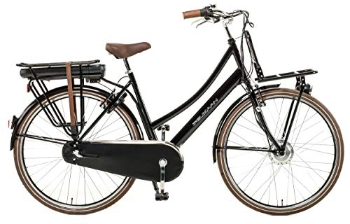 Elektrofahrräder : E-Bike Pelikaan Hollandrad Damen 28 Zoll 53 cm Schwarz 3-Gang Modell 2020 | Elektrofahrrad Ebike E Fahrrad | Hollandfahrrad Holland Fahrrad | Damenrad Komplett Modern Neu