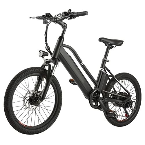 Elektrofahrräder : EBike Elektrisches Fahrrad 350W Ebike 18.5 MPH. Elektrisches Fahrrad for Erwachsene, 36V 10AH abnehmbare Batterie, 7-Gang-E-Bike, mit LED Headlight Electric City Pendler Fahrrad ( Farbe : Schwarz )