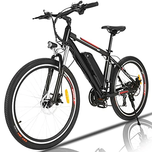 Elektrofahrräder : Ebike Elektrofahrrad / E-Mountainbike, 26-Zoll E-Bike für Herren und Damen / 36V 12.5Ah Lithium-Batterie und Shimano 21-Gang