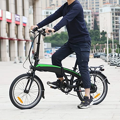 Elektrofahrräder : Ebike Faltrad, 250W Elektrofahrrad Damen Herren, Maximale Fahrgeschwindigkeit: 25KM / H, für Reisen und Tägliches Pendeln, Schwarz