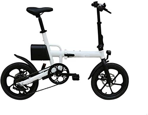 Elektrofahrräder : Elektrische E-Bikes, 16-Zoll-Elektrofahrrad, 250-W-Elektro-Mountainbike für Erwachsene, 7, 8 Ah faltbares Elektrofahrrad 25 km / h mit herausnehmbarem Lithium-Ionen-Akku 36 V