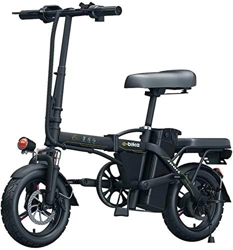 Elektrofahrräder : Elektrische E-Bikes, Erwachsene Elektrofahrrad, Folda Blke 14 Zoll 48V E-Bike mit 6Ah-36Ah Lithiumbatterie, Stadtfahrrad Höchstgeschwindigkeit 25 km / h, Scheibenbremse Outdoor-Shopping