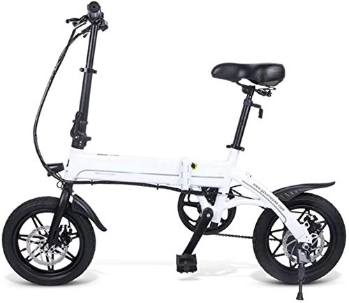 Elektrofahrräder : Elektrische E-Bikes, zusammenklappbares Elektrofahrrad für Erwachsene, 14 Aluminiumlegierung, 36 V, 250 W, Pendler-E-Bike, 7, 5 Ah-Batterie, professionelles 7-Gang-Getriebe, Scheibenbremsen-Fahrrad