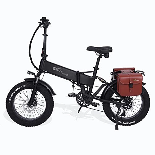 Elektrofahrräder : Elektrische Faltrad Unisex Faltbares Fahrrad 500 Watt * 48 V * 15 Ah 20 Zoll Fett Reifen Straße Ebike Shimano 7 Geschwindigkeit (gw20)