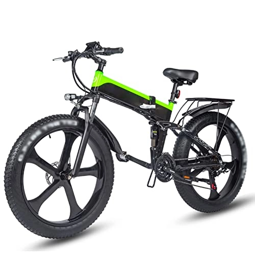 Elektrofahrräder : Elektrisches Fahrrad 1000W Elektrisches Strandfahrrad 4.0 Fetter Reifen Elektrisches Fahrrad 48V Herren Mountainbike Schneefahrrad 26 Zoll Fahrrad (Farbe : F)