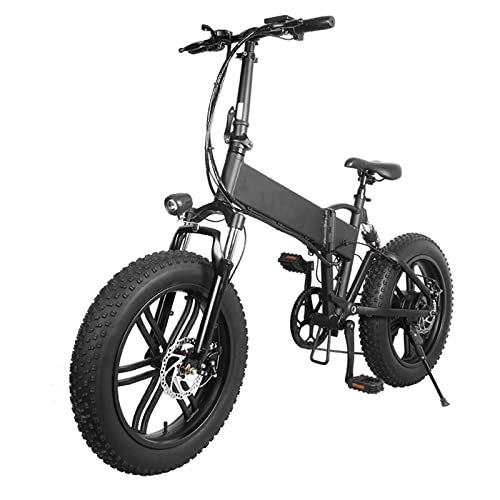 Elektrofahrräder : Elektrisches Fahrrad, zusammenklappbar, 20 Zoll (20 cm), elektrisches Mountainbike, abnehmbarer Akku, 10, 4 Ah, E-Bike für Erwachsene, Shimano 7 Geschwindigkeiten
