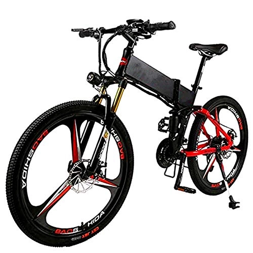 Elektrofahrräder : Elektrisches Mountainbike, 26-In Folding Elektro-Bike for Erwachsene mit 250W36V8A Lithium-Batterie 27-Speed-Aluminium-Legierung Cross-Country E-Bike mit LCD-Display lädt 150 Kg Elektro-Fahrrad mit Do