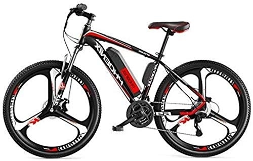 Elektrofahrräder : Elektro-E-Bikes, Elektro-Fahrräder für Erwachsene, Herren-Mountainbike, High-Steel-Carbon-E-Bikes-Fahrräder für jedes Gelände, 26-Zoll-36-V-250-W-Fahrrad-E-Bike mit abnehmbarem Lithium-Ionen-Akku