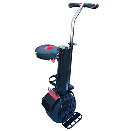 Elektrofahrräder : Elektro-Einicycle Scooter Self Balancing Smart Charging Travel Single-Wheeled Motorrad mit A Seat Easy to Learn, mit Seat and Handlebar LED-LED-Leuchten
