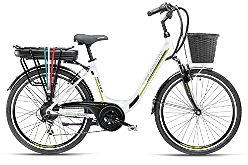 Elektrofahrräder : Elektro-Fahrrad, 26 Zoll, Armony Firenze Advance Perlweiß 250 W