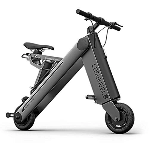 Elektrofahrräder : Elektro-Fahrrad Bluetooth 4.0 8800mAh 8-Zoll-Rad Max 35km / H 350W Motor Folding Tragbare intelligentes elektrisches Fahrrad (Size : EU)