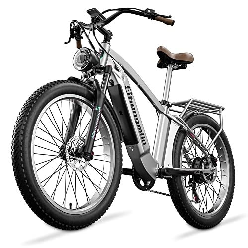 Elektrofahrräder : Elektro-Fahrrad Mx04 Off-road E-Bike Fett Reifen Elektrische Berg BAFANG Motor 15AH batterie