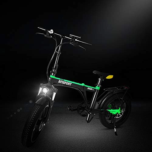 Elektrofahrräder : Elektro Faltrad Fahrrad 20 Zoll mit Lithium-Akku Elektro Fahrrad 36V / 6.4Ah 350W Schnee e-Bike 21 Geschwindigkeiten Llithium Batterie Hydraulische Scheibenbremsen Mountain E-Bike fr Erwachsene