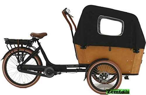 Elektrofahrräder : Elektro Transportfahrrad / Bakfiets Vogue Carry 7 Gang Braun-Schwarz