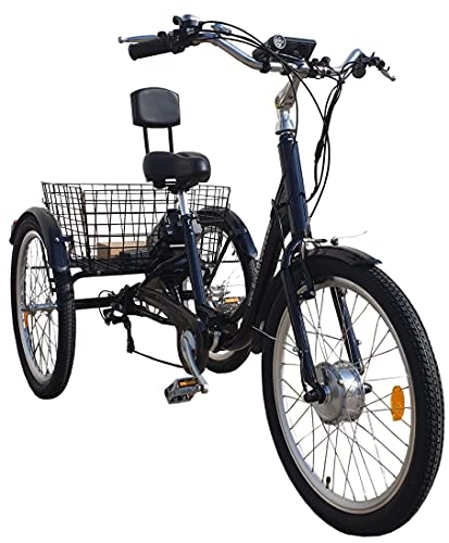 Elektrofahrräder : ElektroDreirad Klapprad 24" Elektro Dreirad Elektrofahrrad Senioren Erwachsene
